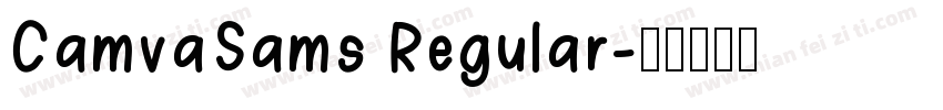 CamvaSams Regular字体转换